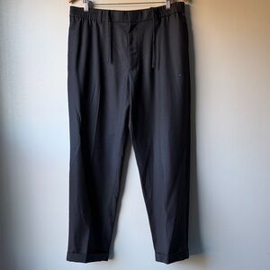 NWT‼️COS TURN-UP WOOL-BLEND STRAIGHT-LEG  PANTS NAVY  size 38R